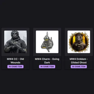 Call of Duty Modern Warfare 4 Twitch drops✅️October 24✅️Modern Warfare 4 Launch✅️Old Wounds+Going Dark+Gilded Ghost✅️MW4✅️