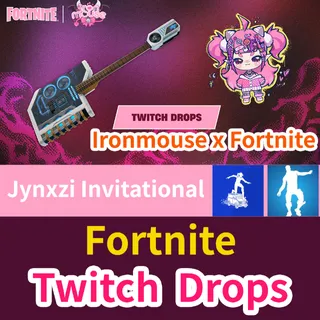  Ironmouse x Fortnite Twitch Drops ✅️Jynxzi Invitational✅️ 4 Rewards ✅️  September 2026 ✅️Chibi Ironmouse Spray ✅️
