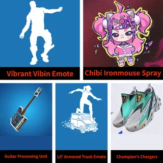  Vibrant Vibin Emote ✅️Ironmouse x Fortnite Twitch Drops ✅️Jynxzi Invitational✅️ 5 Rewards ✅️Chibi Ironmouse Spray ✅️