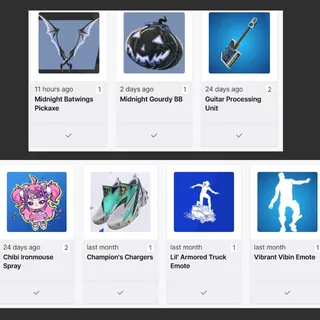 Midnight Gourdy BB✅️Midnight Batwings Pickaxe✅️Vibrant Vibin Emote✅️Fortnite Twitch Drops ✅️Mobile Championship Day 1+2⚡