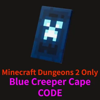 Blue Creeper Cape✅ Minecraft Dungeons 2 Only✅Global CODE KEY🔑 Twitch Drops ✅