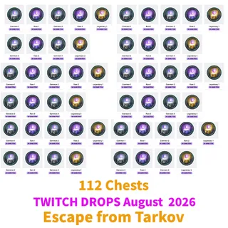 Escape from Tarkov twitch drops  ✅ 112/112 Chests ✅ KORD BREACH S1 Drops ✅ Season ✅August 2026 ✅