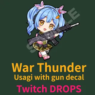 War Thunder Twitch Drops ✅Usagi with gun decal ✅Sep,2026 ✅Usagi TGS Drop ✅  