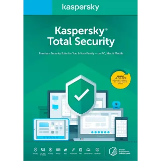 Kaspersky total security = 1 year