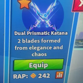 Dual Prismatic Katana