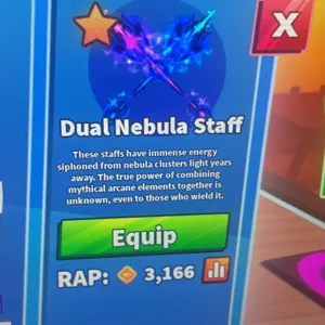 Dual Nebula Staff