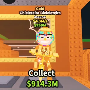 GOLD CHICLETEIRA BICICLETEIRA