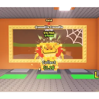 GOLD QUESADILLA CROCODILA | 15M/S |