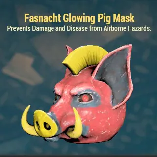 Fasnacht Glowing Pig Mask