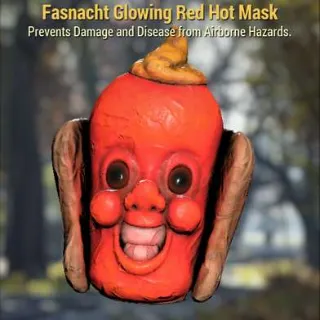 Glowing Red Hot Mask