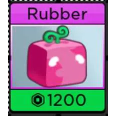 PERMANENT RUBBER FRUIT - BLOX FRUITS / BLOXFRUITS 1200R