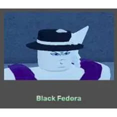 BLACK FEDORA - PEROXIDE