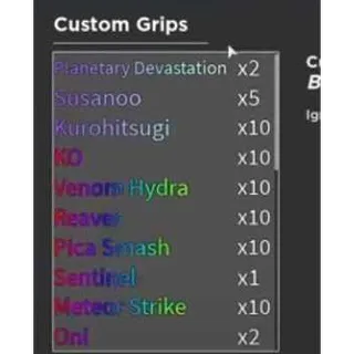 REAVER - CUSTOM GRIPS - GRAND PIECE ONLINE - GPO