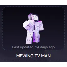 MEWING TV MAN - TTD