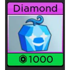 PERMANENT DIAMOND FRUIT - BLOX FRUITS / BLOXFRUITS 1000R