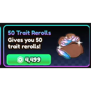  50 TRAIT REROLL - [ANIME VANGUARD -