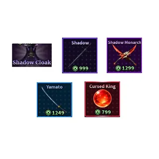 SHADOW CLOAK + SHADOW SWORD + SHADOW MONARCH + YAMATO + CURSED KING - SAILOR PIECE