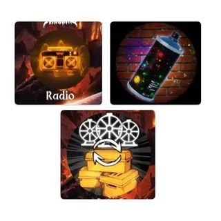 RADIO + SPRAY PAINT + SPIN MULTIPLE TIMES - COMBAT WARRIORS 597R