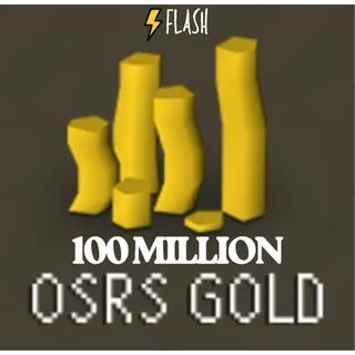 100M GOLD PIECES / 100M GP / 100M COINS - OSRS / OLD SCHOOL RUNE SCAPE / OLD SCHOOL RUNESCAPE