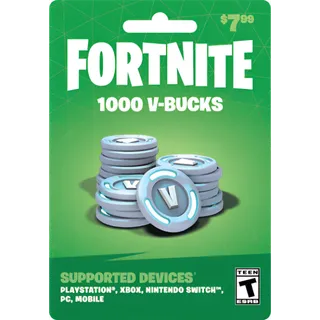 1000 Vbucks Code XBOX