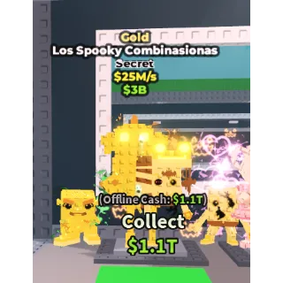 Los Spooky Combinasionas - Gold - Steal a Brainrot