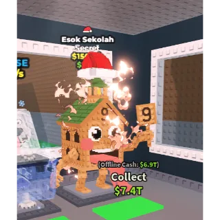 Esok Sekolah - Santa Hat - Steal a Brainrot