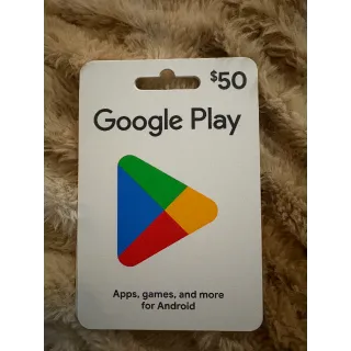 $50.00 USD Google Play