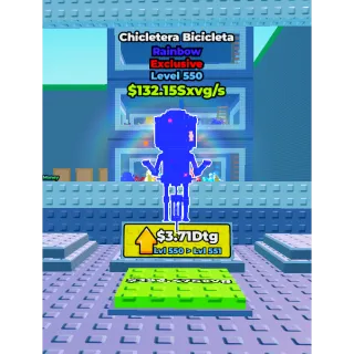 chicletera bicicleta rainbow LVL 550 ESCAPE WAVES FOR LUCKY BLOCKS