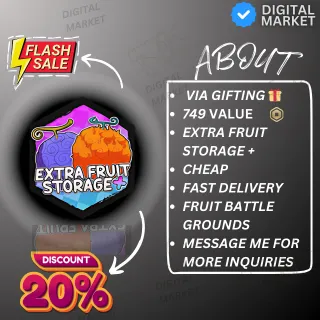 EXTRA FRUIT STORAGE - FRUIT BATTLEGROUNDS