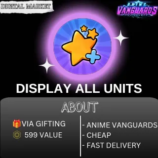 DISPLAY ALL UNITS - ANIME VANGUARDS