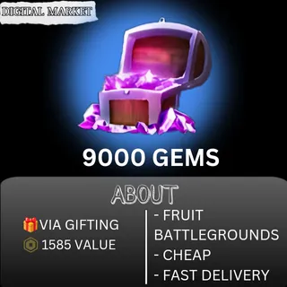 9000 GEMS - FRUIT BATTLEGROUNDS 