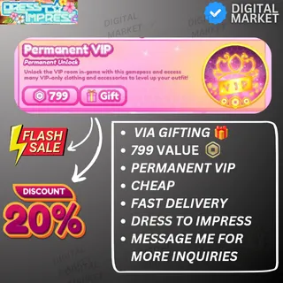 PERMANENT VIP - DRESS TO IMPRESS