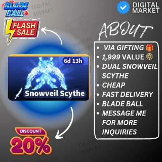 DUAL SNOWVEIL SCYTHE - BLADE BALL