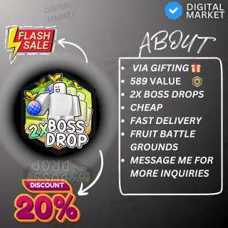 2X BOSS DROPS - FRUIT BATTLEGROUNDS