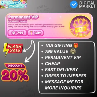 PERMANENT VIP - DRESS TO IMPRESS