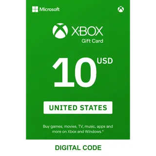 $10.00 Xbox Gift Card