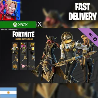 3x Fortnite - Gilded Elites Pack