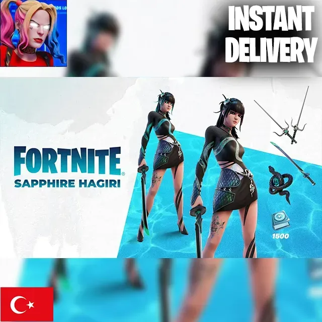 Fortnite Sapphire Hagiri Quest Pack Xbox One Games Gameflip 7925