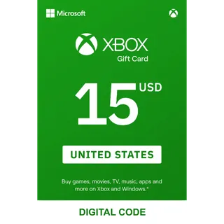 $15.00 Xbox Gift Card