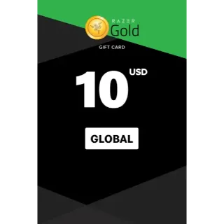 $10.00 USD Razer Gold - GLOBAL