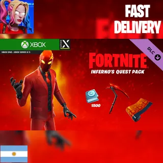 2x Fortnite - Inferno's Quest Pack