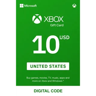 $10.00 Xbox Gift Card