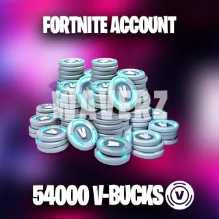 Fortnite 54000 Vbucks Account VBUCKS