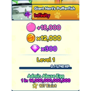Shiny Giant Nert's Pufferfish