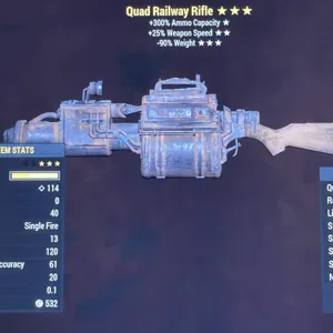 Quad FFR 90% Railway Gun