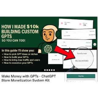 Make Money with GPTs💻 - ChatGPT💸 Store Monetization System Kit