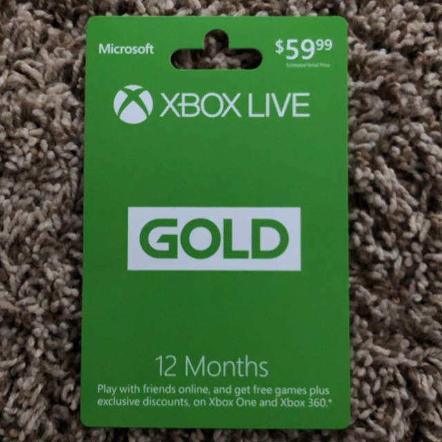 Xbox Live Gold (1 year) Xbox Live Gold Gift Cards Gameflip