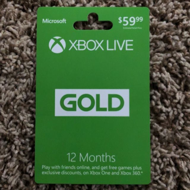 Xbox Live Gold (1 year) - Xbox Live Gold Gift Cards - Gameflip