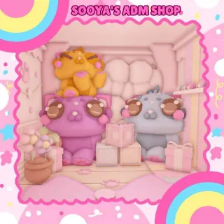 Adopt Me! Cat-core Outfit Shop House Build