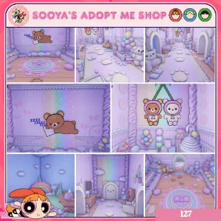 Adopt Me! Rainbow Kurilakkuma House Build